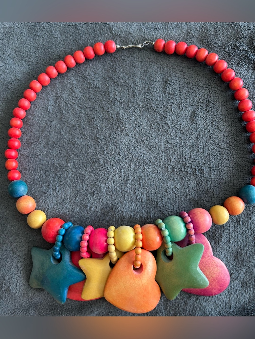Colorful Multicolor Beaded Pendant Necklace - Women Jewelry